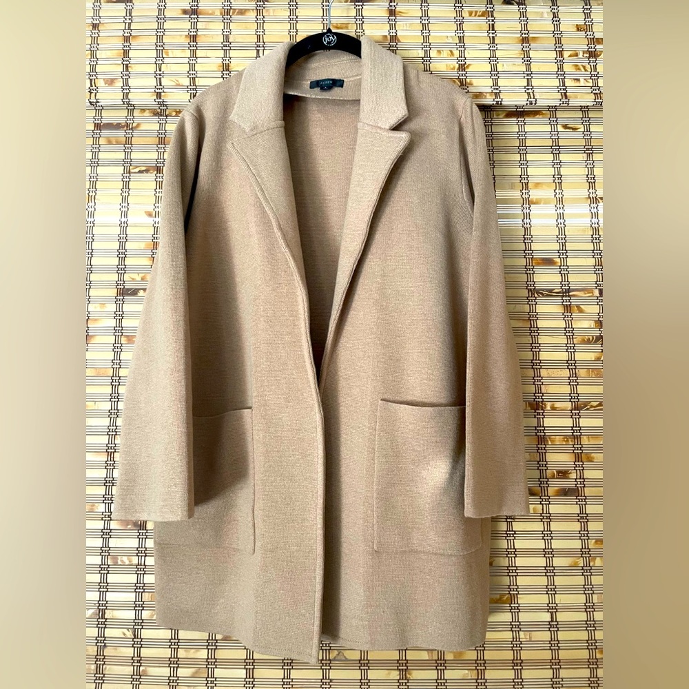 J Crew Sophie open front sweater blazer